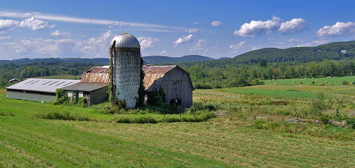 Picture of a farm in New England by Mark Haughwout
