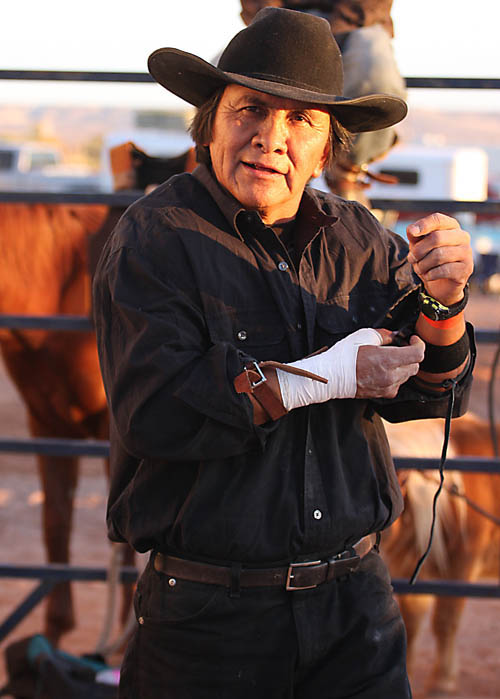 Navajo Bullrider at the Rodeo