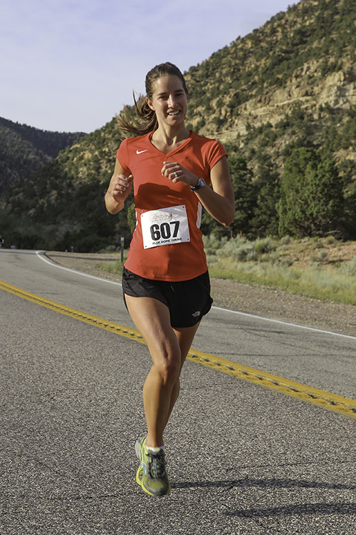 Rachel Haughwout got 3rd place in the 2014 Parowan Half Marathon in Utah